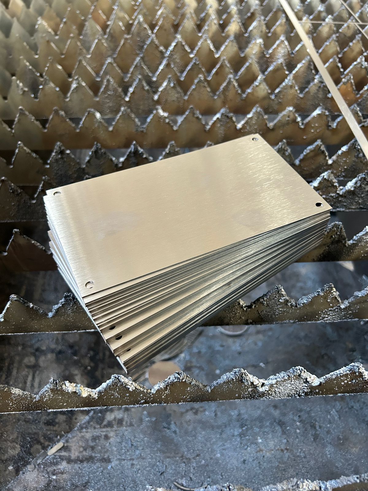 Placa acero inoxidable 18 x 10 cm (10 pzas)