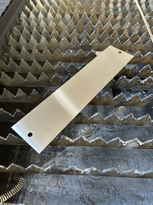 Placa acero inoxidable 40 x 9 cm (10 pzas)